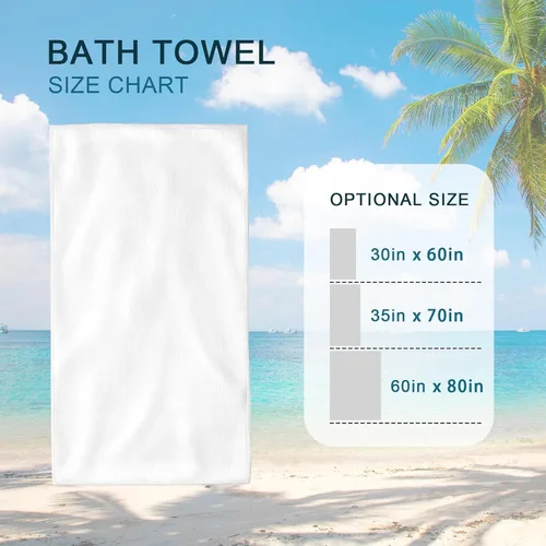 Vista 6 de Toallas de playa para niños, toallas de playa personalizadas, toallas de playa de microfibra para adultos, toallas de piscina, toalla de viaje