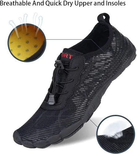 Vista 2 de Zapatos de agua para hombre y mujer descalzos de buceo zapatos de natación para deportes acuáticos antideslizantes zapatos acuáticos para piscina