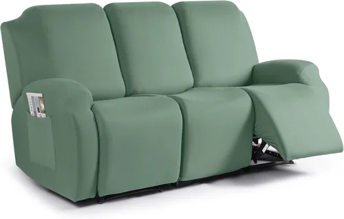 Vista 29 de TAOCOCO Fundas Elásticas para Sillones Reclinables de 3 Piezas Fundas Sólidas para Muebles Funda para Sillón Reclinable Fundas Deslizables