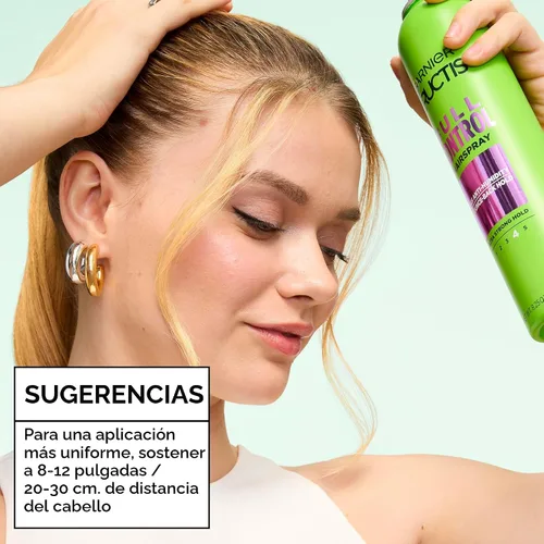 Vista 8 de Garnier Fructis Style - Laca antihumedad de control completo, 8.25 onzas, 3 unidades (el embalaje puede variar)