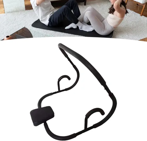 Vista 5 de Menolana Ab Train - Máquina abdominal para ejercicios abdominales, rodillo crujiente antideslizante con reposacabezas para sentarse máquina