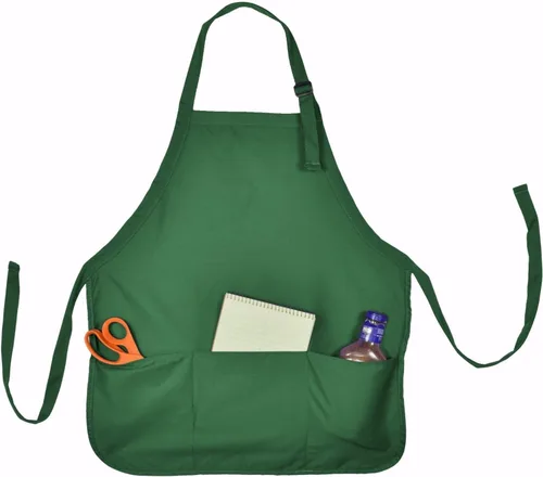 Vista 17 de Impecgear Cafe Restuarant Delantales Babero, Blanco
