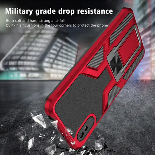 Vista 7 de Asuwish Funda compatible con Xiaomi Redmi 9A Redme 9i y protector de pantalla de vidrio templado, soporte de anillo, soporte magnético, accesorios