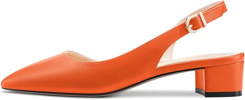 Vista 2 de Castamere Zapatos de tacón bajo de bloque grueso para mujer, con puntera puntiaguda, zapatos clásicos y lindos para fiesta, oficina, 1.4 pulgadas