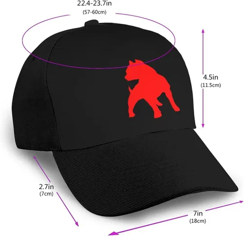 Vista 2 de Gorra de béisbol Pitbulls Pride para hombre y mujer, gorra de camionero clásica