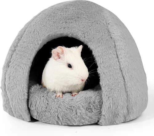 Vista 15 de Escondite de conejillo de indias, cama de conejillo de indias, piel de mascota pequeña estilo Halloween, cama ideal para mascotas pequeñas