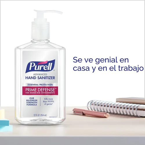 Vista 8 de Purell Prime Defense Advanced 3699-06-EC2 - Desinfectante de manos, protección esencial, botellas de bomba de 12 onzas líquidas (paquete de 4)