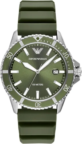 Vista 20 de Emporio Armani World Explorer Dive-Inspired Men's Watch with Stainless Steel, Silicone or Leather Band