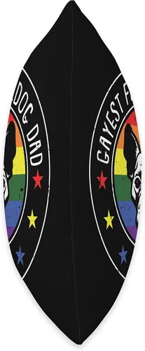 Vista 2 de Gay Cloths Gift Proud LGBT-Q Pride Ally Almohada de perro bulldog francés LGBT-Q Gay Pride Frenchie Dog Lover Ally, 16.0 x 16.0 in, multicolor