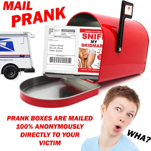 Vista 3 de Sniff My Skidmark Prank Mail Caja de bromas práctica ~ Regalo de broma divertida broma se envía a un ser querido/víctima 100% anónimo