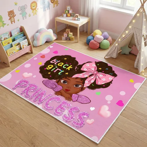 Vista 27 de Alfombra de gato para habitación de niñas, diseño de dibujos animados, decoración para dormitorio, bonita alfombra de área de gatos, alfombras