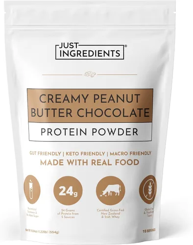 Vista 18 de JUST INGREDIENTS Chai Proteína en polvo – Mezcla de 30 porciones con suero 100% alimentado con pasto y proteínas vegetales orgánicas – Sabor cálido