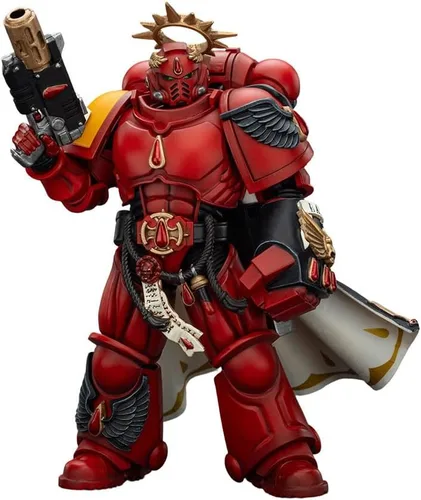 Vista 4 de JOYTOY 1/18 Warhammer 40,000 Figura de acción Blood Angels Capitán con pistola Inferno y colección Power Fist Modelo Pre-Order
