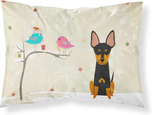 Vista 112 de Caroline's Treasures BB2515PILLOWCASE Between Friends Appenzeller Sennenhund - Funda de almohada de tela estándar, ligera, súper suave, fácil