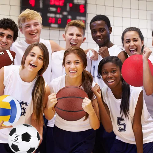 Vista 5 de Deekin Juego de 12 pelotas deportivas surtidas para jóvenes y adultos, tamaño oficial, baloncesto, fútbol, voleibol, fútbol, béisbol, pelota