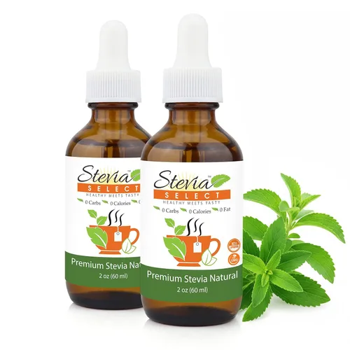 Vista 7 de Stevia Select Gotas líquidas de stevia llana, edulcorante cero calorías, extracto de stevia puro líquido natural, sustituto de azúcar a base