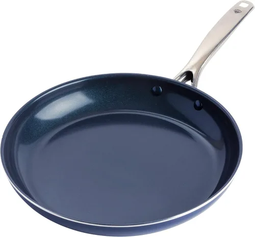 Vista 10 de Blue Diamond - Sartén antiadherente de 8 pulgadas, sin PFAS, sartén de cerámica para huevos y tortilla, con infusión de diamante, apta