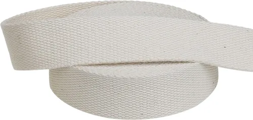 Vista 4 de COTOWIN Correa de algodón pesado de 1 pulgada de ancho, 6 yardas (natural, 1 pulgada)