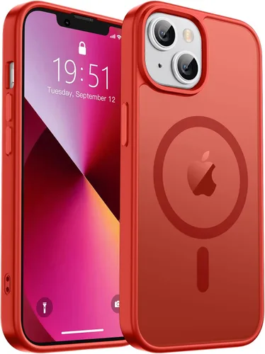 Vista 38 de zapica Funda magnética para iPhone Air, con protector de pantalla de vidrio templado, compatible con MagSafe, translúcida mate, a prueba de golpes