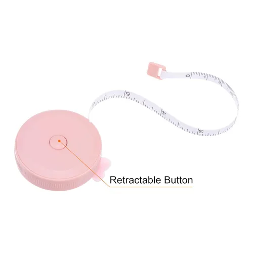 Vista 5 de HARFINGTON Cinta métrica suave de 60 pulgadas, 4.9 ft, retráctil, mini cinta métrica de dibujos animados, bonita regla para coser manualidades