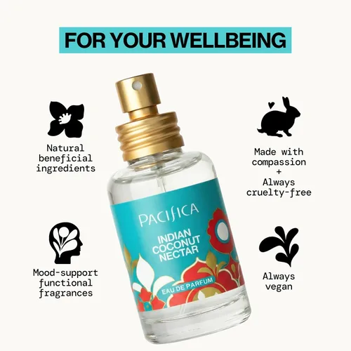 Vista 7 de Pacifica Aerosol de Perfume de Néctar de Coco Indio – Fragancia Tropical de Vainilla y Coco, Perfume Encaparable de Playa para Mujeres, Fórmula