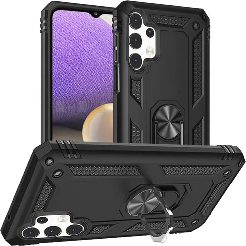 Vista 27 de Yiakeng Funda para Galaxy A32 5G, Samsung A32 5G, fundas protectoras de grado militar con anillo para Samsung Galaxy A32 5G (verde militar)