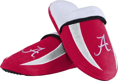 Vista 28 de FOCO mens NCAA College Team Logo Sherpa Moccasin Slippers