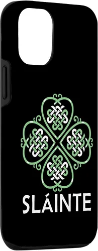 Vista 3 de Funda para iPhone 15 con nudo celta irlandés trébol festival festivo