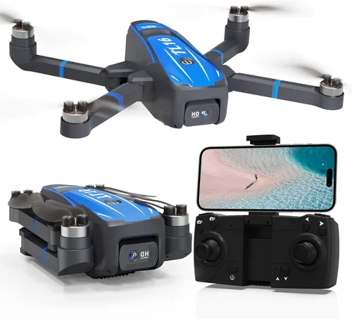 Vista 9 de Drone with 1080P Camera for Adults, Foldable Drone with LCD Screen Remote Drone with HD LCD Screen Remote, Foldable RC Quadcopter for Beginner, 3D