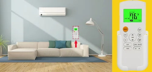 Vista 3 de Mando a Distancia de Repuesto para Midea MUE-18HRFN1-QRD0 MUE-24HRFN1-QRD0 UE-36HRFN1-QRD0 MUE-48HRFN1-QRD0 Tipo Cassette Inverter Aire Acondicionado