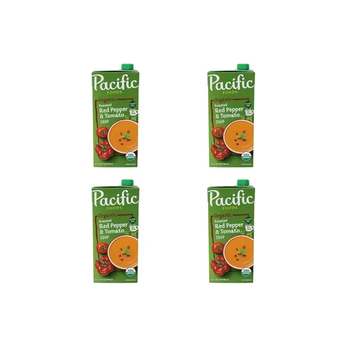 Vista 11 de Pacific Foods Sopa orgánica de pimiento rojo asado y tomate, cartón de 32 onzas