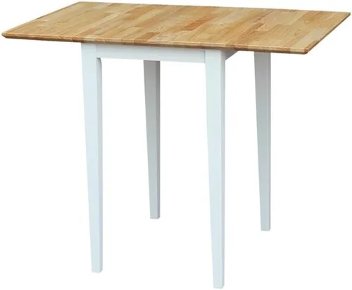 Vista 13 de IC International Concepts Mesa de madera maciza, 36 pulgadas, sin terminar Espresso