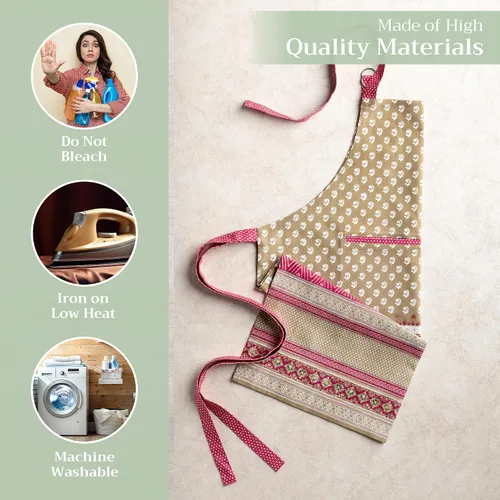 Vista 226 de Maison d' Hermine Delantales para mujer con bolsillo, 100% algodón (27.50 x 31.50 pulgadas)