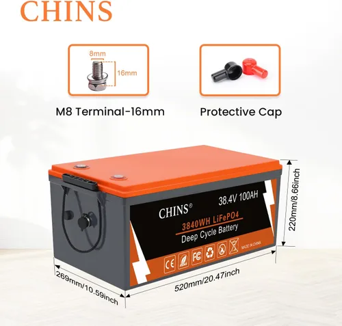 Vista 3 de CHINS 36V Batería Bluetooth LiFePO4 para carrito de golf, con BMS de 200A, incluye cargador de litio de 36V 25A y monitor, corriente máxima