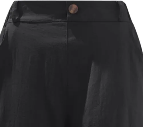 Vista 4 de symoid Linen Pants for Women Casual Elastic Waist Loose Fit Capri with Pockets Straight Wide Leg Summer Trendy Trousers 2023