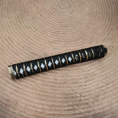 Vista 9 de Mango de Espada Tsuka 10.2in o Especificaciones Especiales Herrajes de Aleación/Cobre/Hierro e Imitación o Samegawa Real
