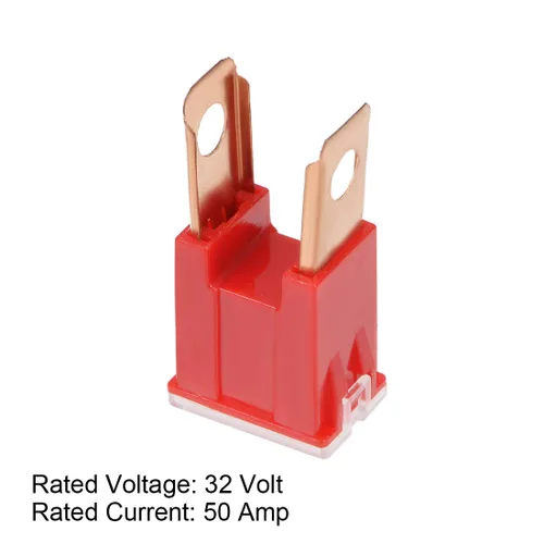 Vista 3 de uxcell Tridge Fusible 32V 50A Macho Terminal Blade J Caja de Caso para Camión