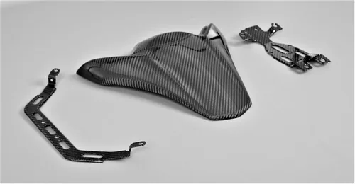 Vista 4 de Funda de asiento de fibra de carbono con soportes para Kawasaki Z900 2017-2023