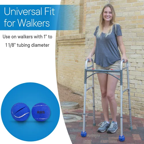 Vista 4 de RMS Walker Glide Balls - Precut Opening for Easy Installation, Fit Most Walkers