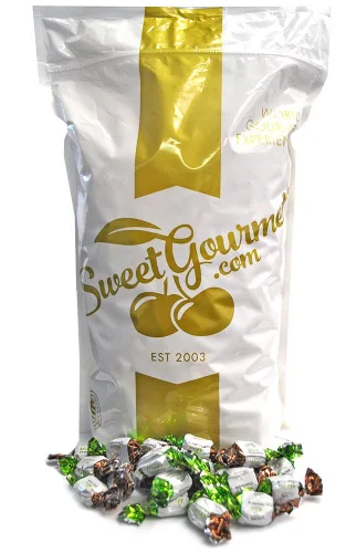 Vista 8 de SweetGourmet Mentas rellenas de chocolate Caramelos duros prémium Caramelos a granel Arcor 1 libra