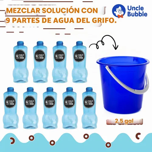 Vista 2 de Uncle Bubble Recambio de solución concentrada de burbujas, 12.8 onzas hace