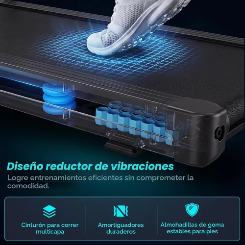 Vista 5 de NEWBULIG Caminadoras para el hogar con manillar portátil pequeño