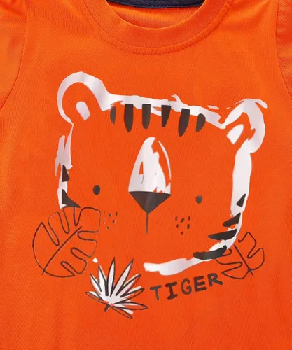 Vista 3 de Funnymore Conjunto de camiseta y pantalón corto de algodón para niño pequeño