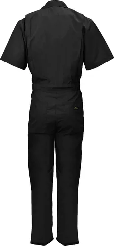 Vista 3 de Natural Uniforms Overol de manga corta con cremallera para hombre, resistente a las manchas y a las arrugas