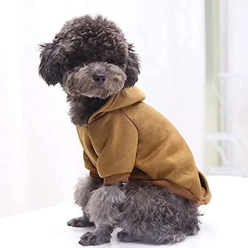 Vista 4 de Idepet - Ropa de perro para mascotas, sudaderas para perros pequeños, chaleco para chihuahua, ropa abrigada, chaquetas de otoño para cachorros
