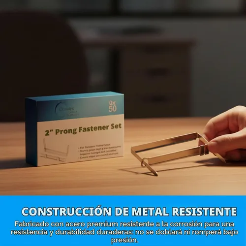 Vista 4 de Sujetadores de papel de 2 pulgadas de capacidad, 50 juegos completos