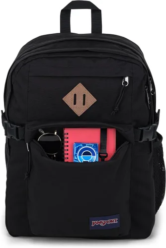 Vista 4 de JanSport Mochila Campus Principal - Mochila para viajes o trabajo con funda para laptop de 15 pulgadas y bolsillos dobles para botellas de agua