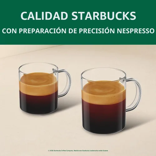Vista 6 de Starbucks by Nespresso Cápsulas de café para máquinas Nespresso Vertuo - Rubia Espresso ASEADO - 50 CUENTA