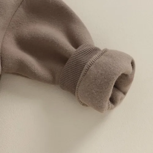 Vista 6 de Sudadera de gran tamaño para bebé niño y niña, suéter grueso de manga larga, suéter sin botones, ropa cálida de invierno