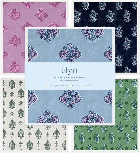 Vista 14 de ELYN Paños de cocina suecos, paños de esponja reutilizables y lavables, toallas de papel absorbentes para limpieza de cocina, platos, encimeras